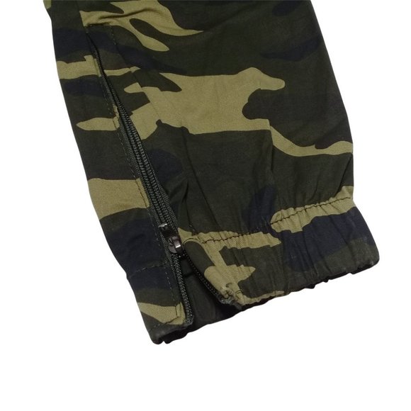 Free Planet Men's Camo Stretch Elastic Waist Leg's Zipper Slim Fit Joggers - Picture 8 of 8
